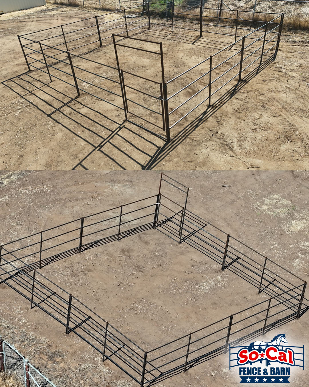 24x24 Horse Stall Kit (4-Rail)