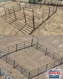 24x24 Horse Stall Kit (4-Rail)-2