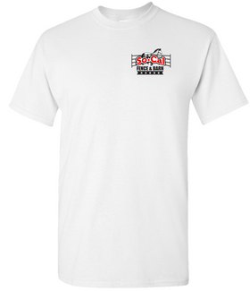 Buy white SoCal Fence and Barn Official T-Shirt