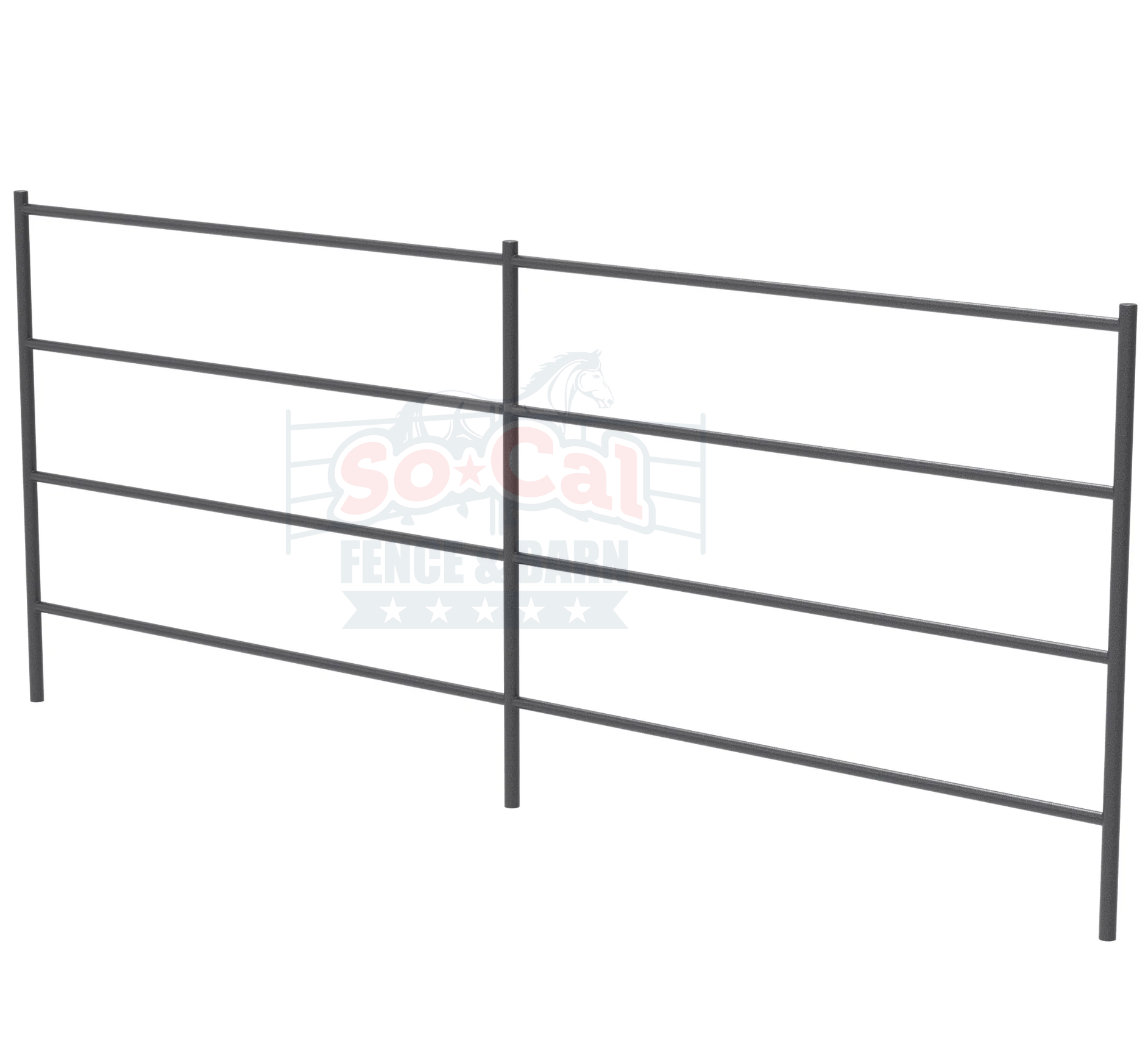 Premium 12x5 Horse Corral Panel (4 Rail) 1-5/8" 14 Gauge