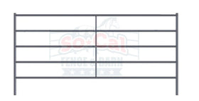 Premium 10x5 Horse Corral Panel (5 Rail) 1-5/8" 14 Gauge *Bare Metal/Rustic*
