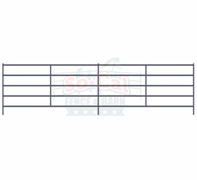 24x6 Mustang Corral Panel 1-5/8" Heavy Duty 14 Gauge 6-Rail