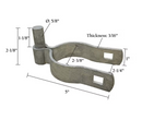 Post Hinge - 2-3/8" X 5/8" x 1" (Male) - Galvanized-2