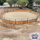 Signature Series Wooden Round Pen With 10ft Swing Gate - Wood Not Included-5