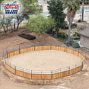 Signature Series Wooden Round Pen With 10ft Swing Gate - Wood Not Included-6