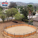 Signature Series Wooden Round Pen With 10ft Swing Gate - Wood Not Included-10