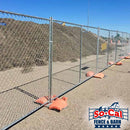 Free Standing 6′ x 12′ Temporary Chain Link Fence Panel | For Sale-2