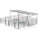 Two 12x24 horse stalls with covers