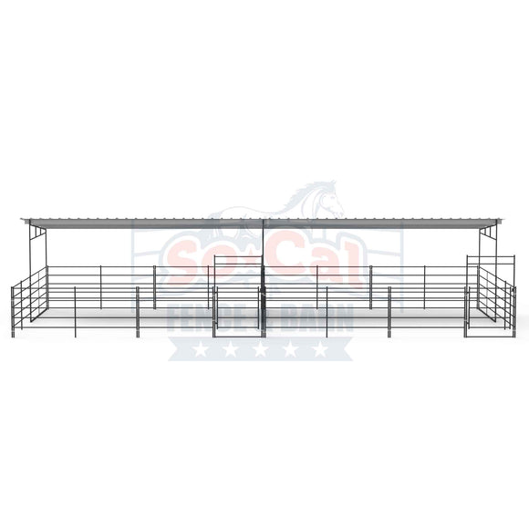 covered horse corrals stalls
