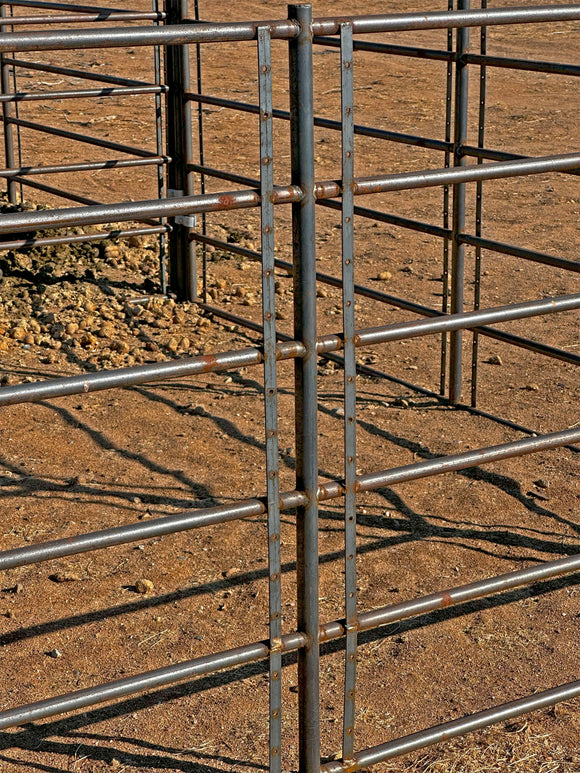 Premium 12x5 Horse Corral Panel WOOD INSERTABLE (5 Rail) 1-5/8" 14 Gauge