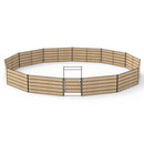 50ft Wood Round Pen Kit With Wooden Panels & Bow Gate (Wood NOT Included)-1