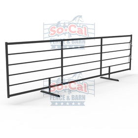 20ft Cattle Livestock Panels 2-3/8" 14 Gauge - Freestanding with Detachable Feet