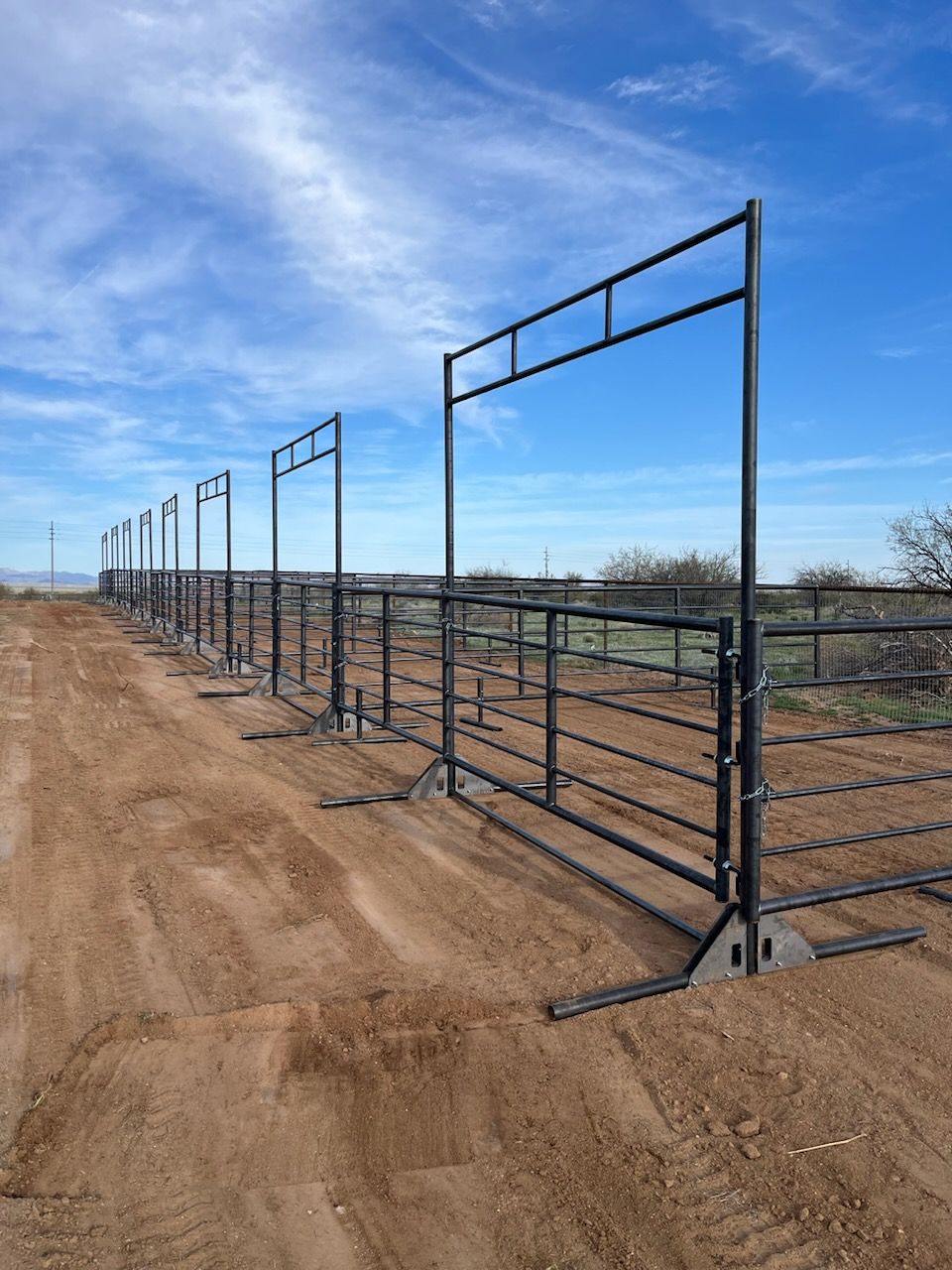 20ft Freestanding Cattle Gate Combo - 0