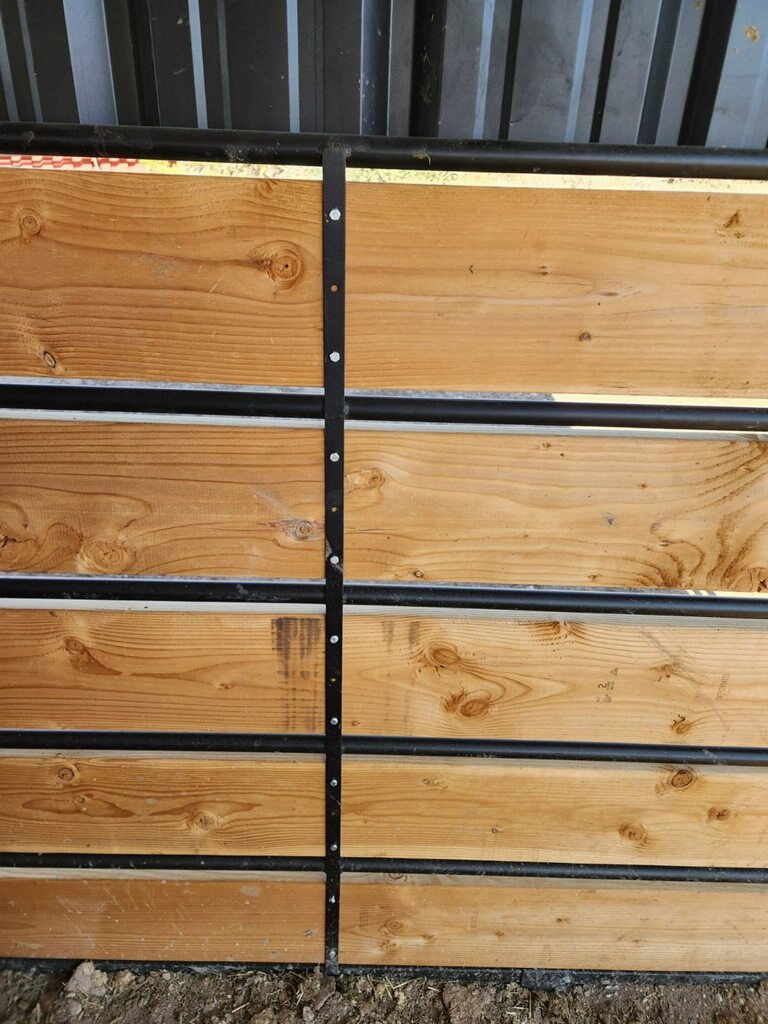 Panel Gate Combo 12ft 5-Rail WOOD INSERTABLE