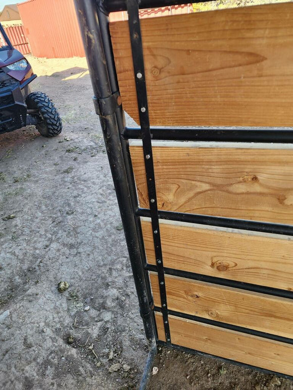 Premium 10x5 Horse Corral Panel WOOD INSERTABLE (5 Rail) 1-5/8" 14 Gauge