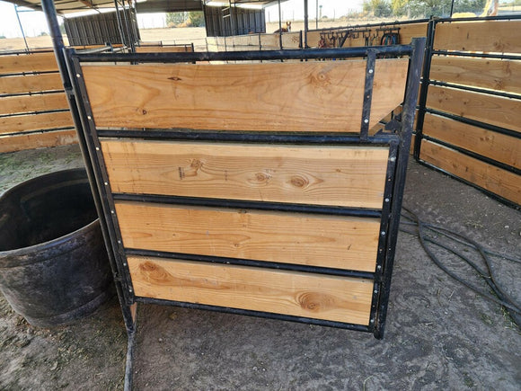 Premium 12x5 Horse Corral Panel WOOD INSERTABLE (5 Rail) 1-5/8" 14 Gauge