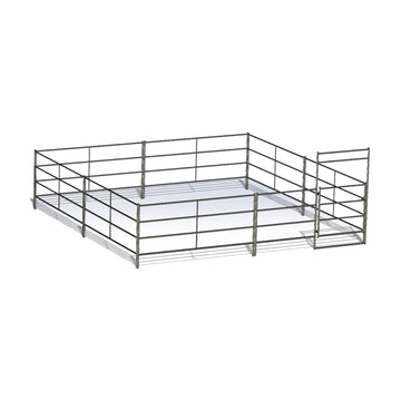 Buy bare-metal-rustic 20X20 Stall (4 Rail)