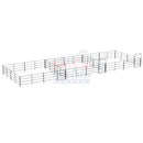 Three 24x24 Horse Stalls Side-by-Side (4-rail)-1
