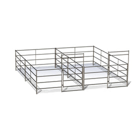 Two 10X20 Side by Side Stall Kit (5 Rail)
