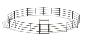 50ft Round Pen (4-Rail) 14-Gauge Steel
