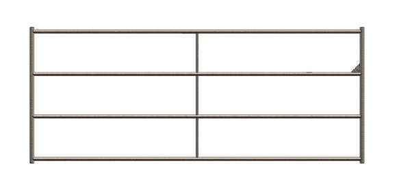 Standard Arena Swing Gate 4 Ft X 10 Ft (4 Rail) 14 Gauge