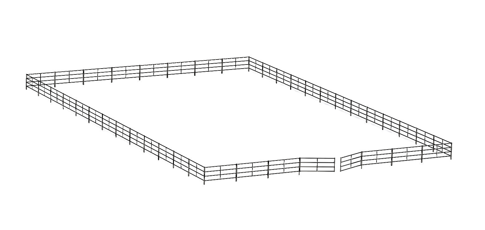 80 Ft X 120 Ft Riding Arena 5 Rail SoCal Fence And Barn 80-ft-x-120-ft-riding-arena-5-rail-socal-fence-and-barn