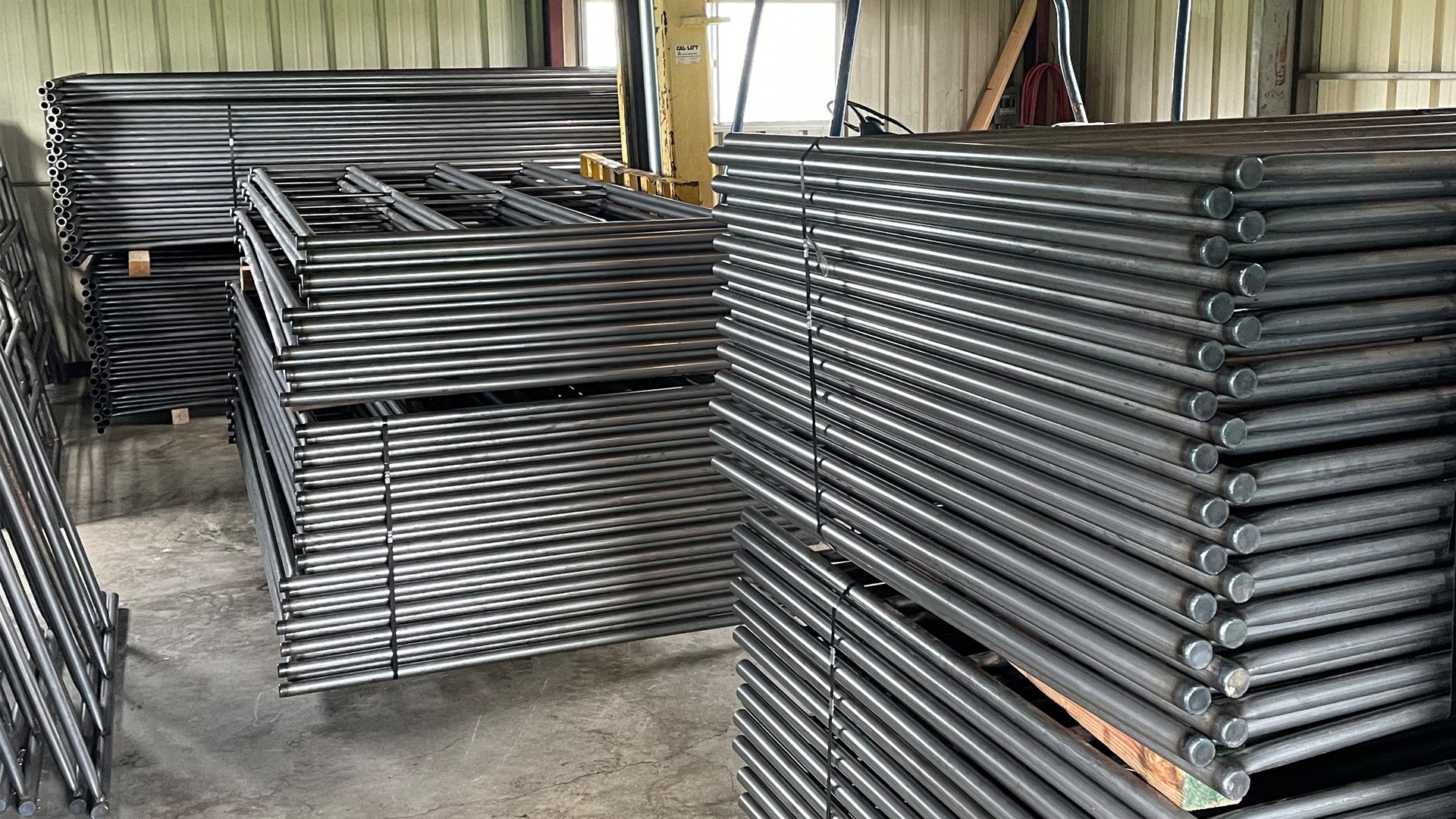 Two 10x20 Stall Kit with (2) 10x10 Shelters Side by Side (5 Rail)